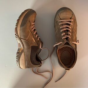 Dansko Vibram Paisley Lace Up Leather Brown Hiking Waterproof Athletic Shoes 8